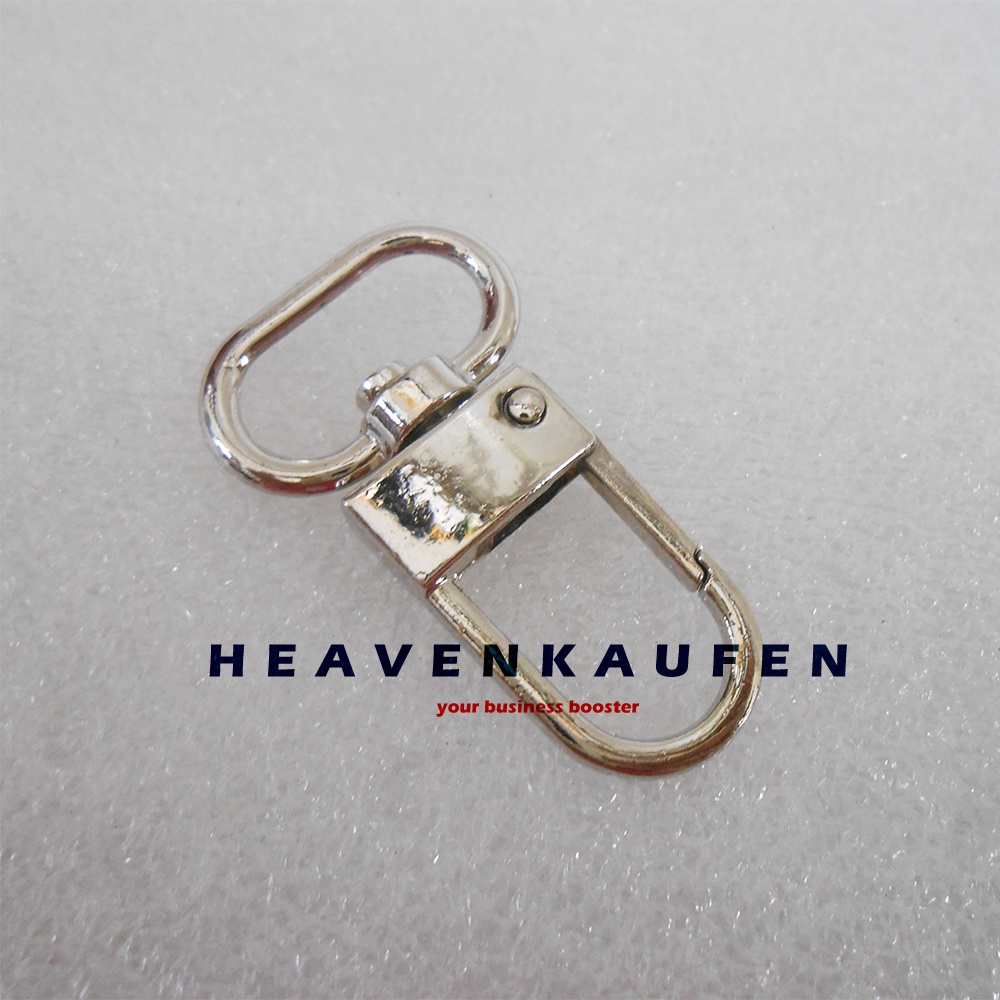 Kait Pengait Cantelan Gantungan Kaitan Tas Wanita 2 cm Nikel Silver Type D Kualitas Premium