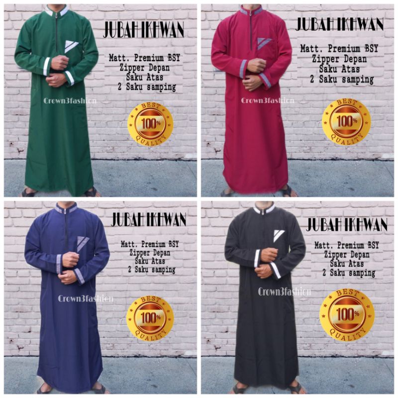 Jubah Arab Gamis Pria Muslim Terbaru √COD