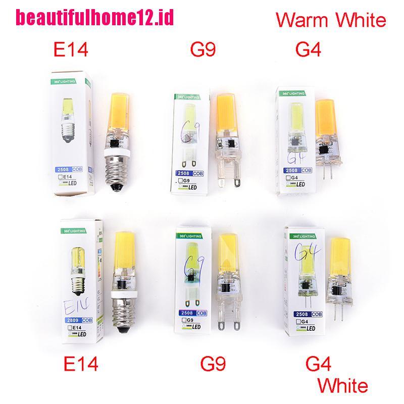 Lampu Bohlam LED COB SMD G4 G9 E14 9W 220V Bahan Silikon