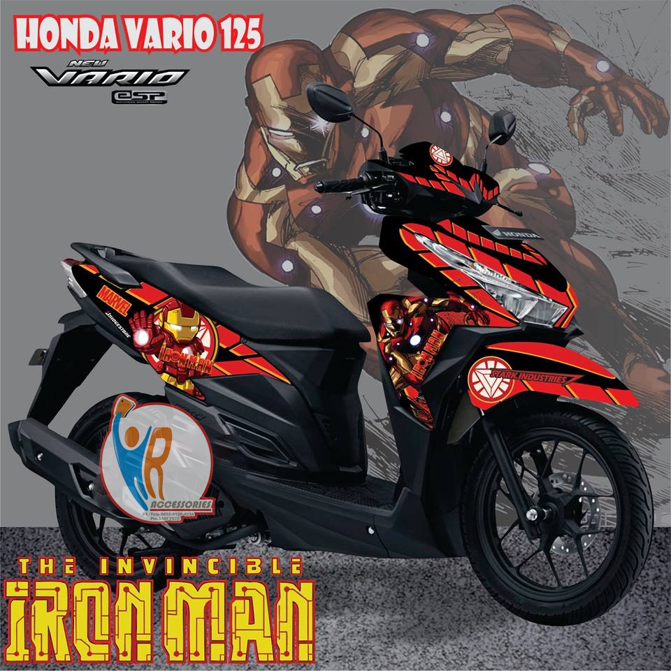 Original Decal Striping Motor Yamaha Aerox 125 Motif Monster Energi Original Decal Striping Motor Yamaha Aerox 125 Motif Monster Energi