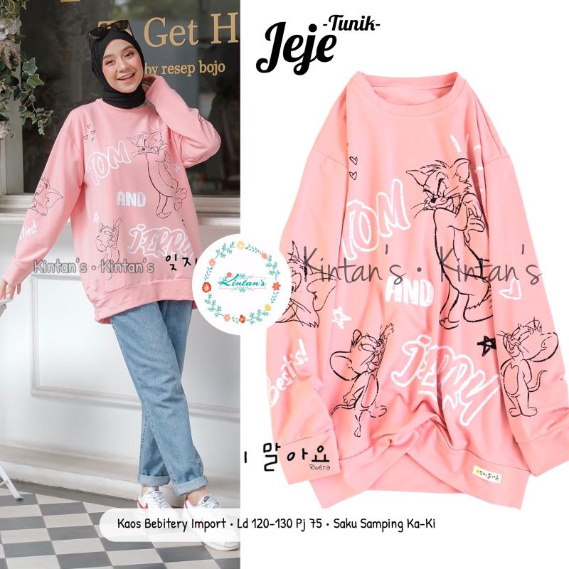 Jeje Tunik/Baju Atasan Wanita/Kaos/Baju Muslim