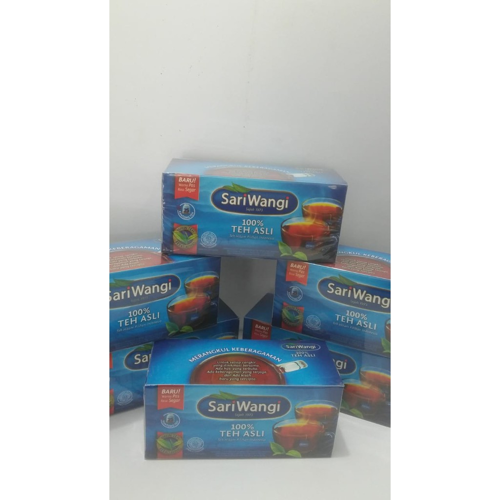 

Teh celup sariwangi sari wangi isi 25 / 50 expired lama