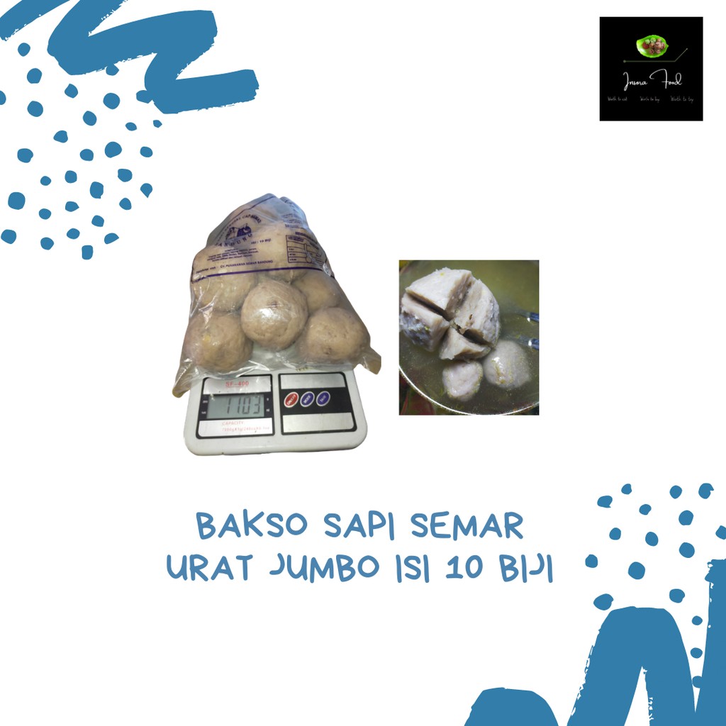 

BAKSO SAPI JUMBO / BAKSO SAPI CAP SEMAR JUMBO ISI 10 BIJI DIAMETER 6CM