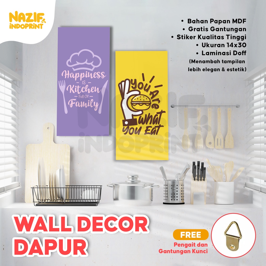 Hiasan Dapur / Hiasan Dinding Dapur / Pajangan Interior Dapur Aesthetic Murah / Pajangan Dapur Unik 