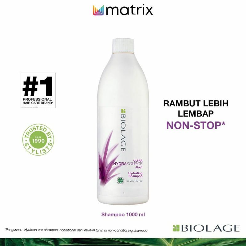 MATRIX SHAMPOO Biolage Hydrasource 1000ML - Shampo Rambut Kering