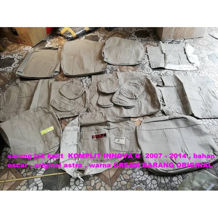 SARUNG JOK KULIT INNOVA TIPE G 2010 - 2015 OSCAR ASLI ASTRA ORIGINAL 1