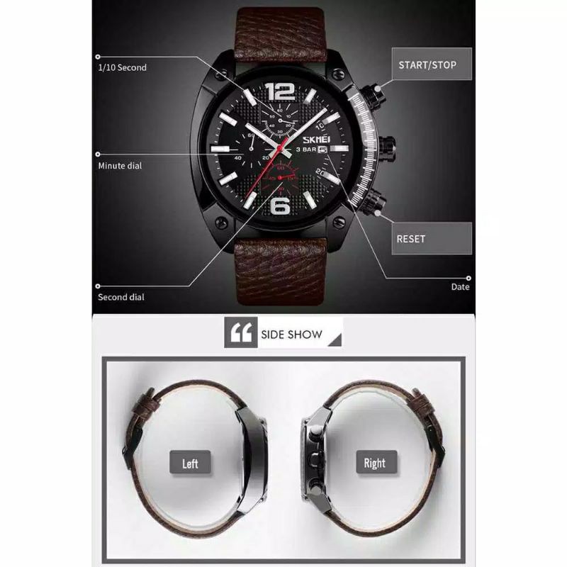 Jam Skmei 9190 original bergaransi free carton box