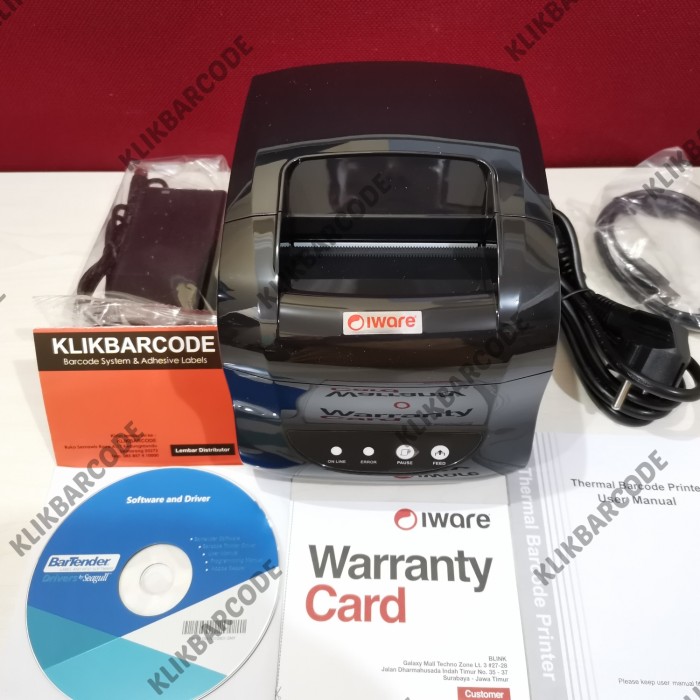 Jual Promo Printer Barcode Label Thermal Xprinter Iware B Usb Lan