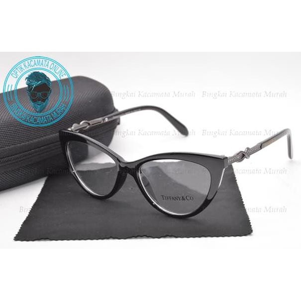 Frame Kacamata Cewek Mata Kucing Tiffany & Co 941 Hitam