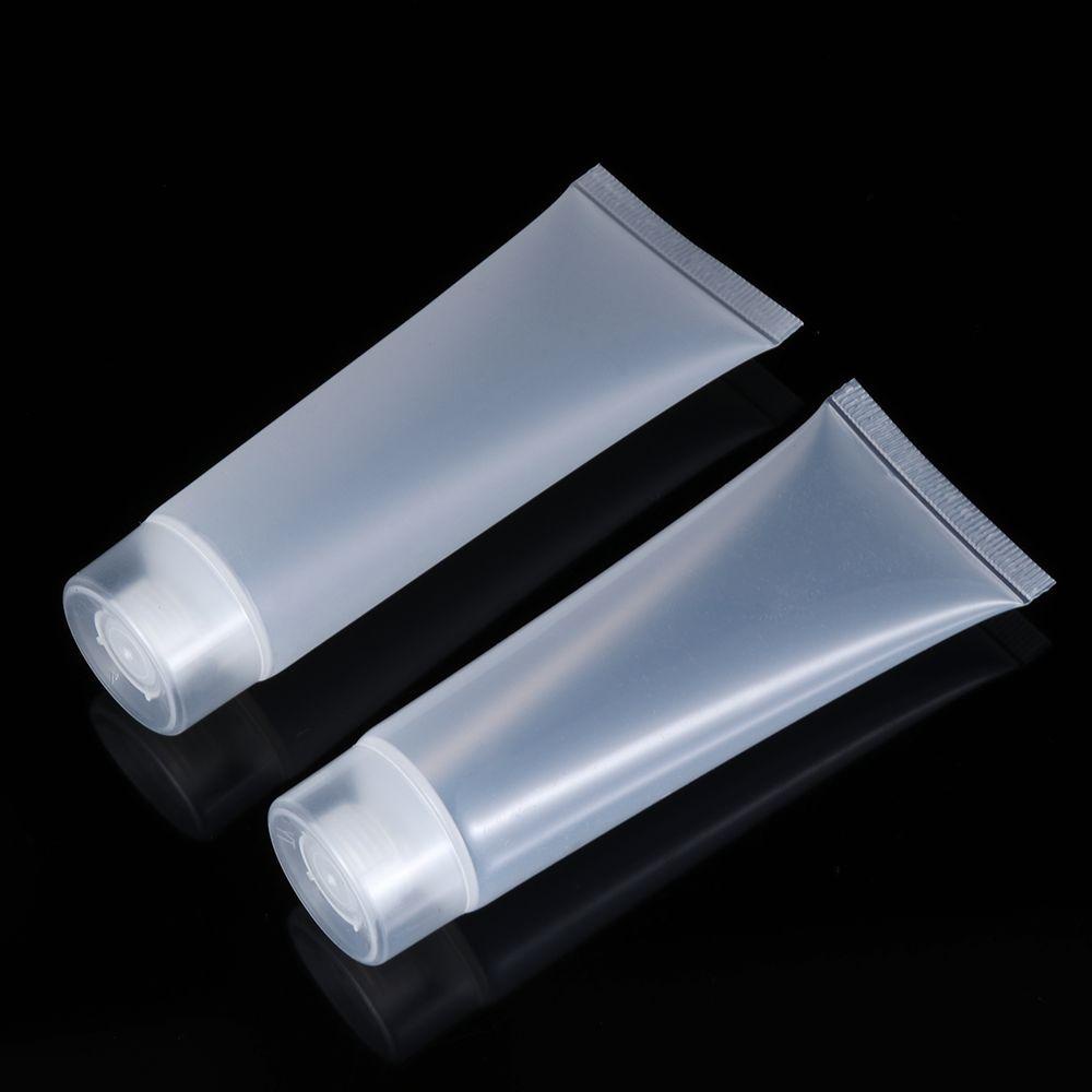 POPULAR 2PCS Matte/Clear Refillable Bottle Travel Size Shampoo Holder Lotion Packing Portable Empty Squeeze Containers Makeup Tool Cream Tube/Multicolor