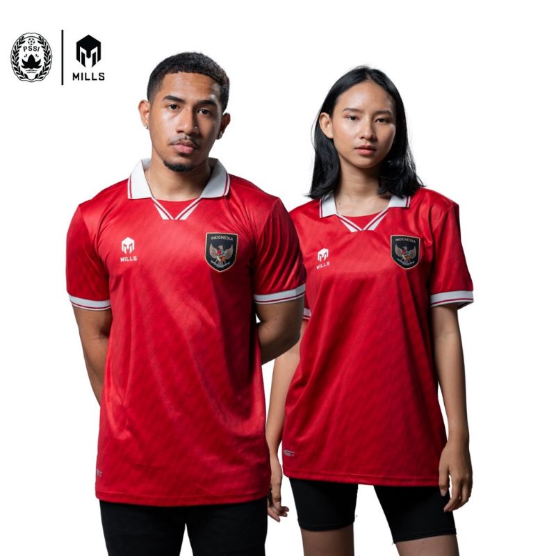 JERSEY TIMNAS INDONESIA MILLS HOME REPLICA 2020 & 2022 (SUPPORTER EDITION) 100% ORIGINAL