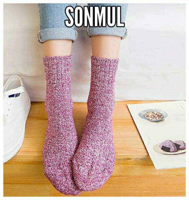 WOMAN WINTER WOOL SOCKS ADULT MAN WOMAN KAOS KAKI WOL MUSIM DINGIN GUGUR