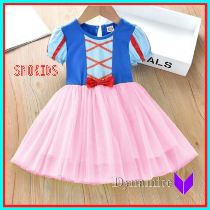 Dress SNOKIDS Drees Dres Gaun Pesta Party Dress Baju Anak Perempuan Cewek Cewe Utk Usia 2 - 5 Tahun