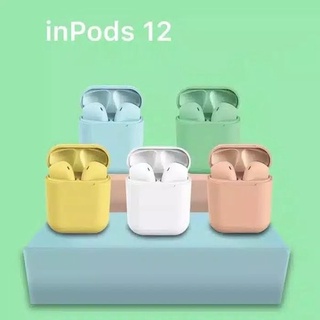 Jual    INPOD I12 WIRELESS BLUETOOTH EARPHONE HEADSET TWS AIRPOD MACARON