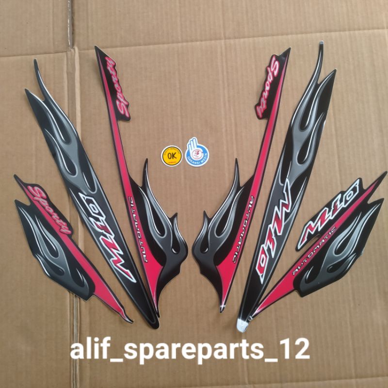 SETIKER STICKER STRIPING+LOGO GARANSI  YAMAHA MIO SPORTY ITEM 2006