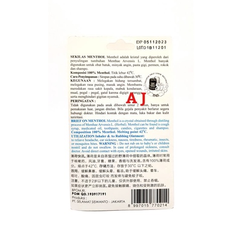 ABC Menthol 20gr (Besar)