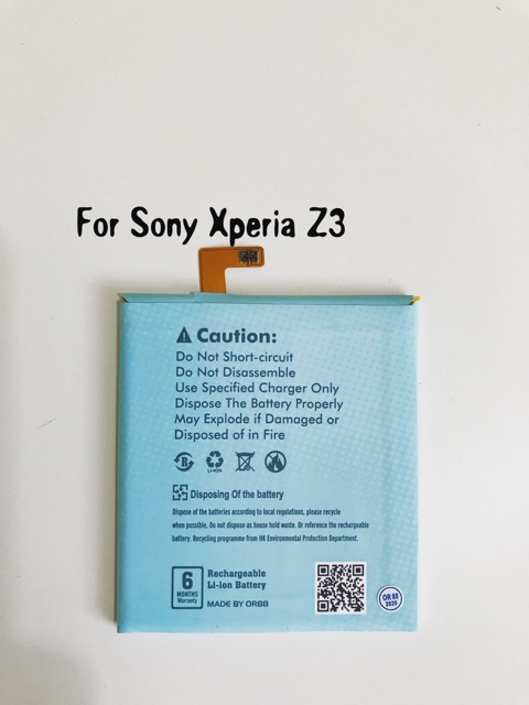 (P) Baterai batre battery Sony Xperia Z3 double power/IC ORIENS88