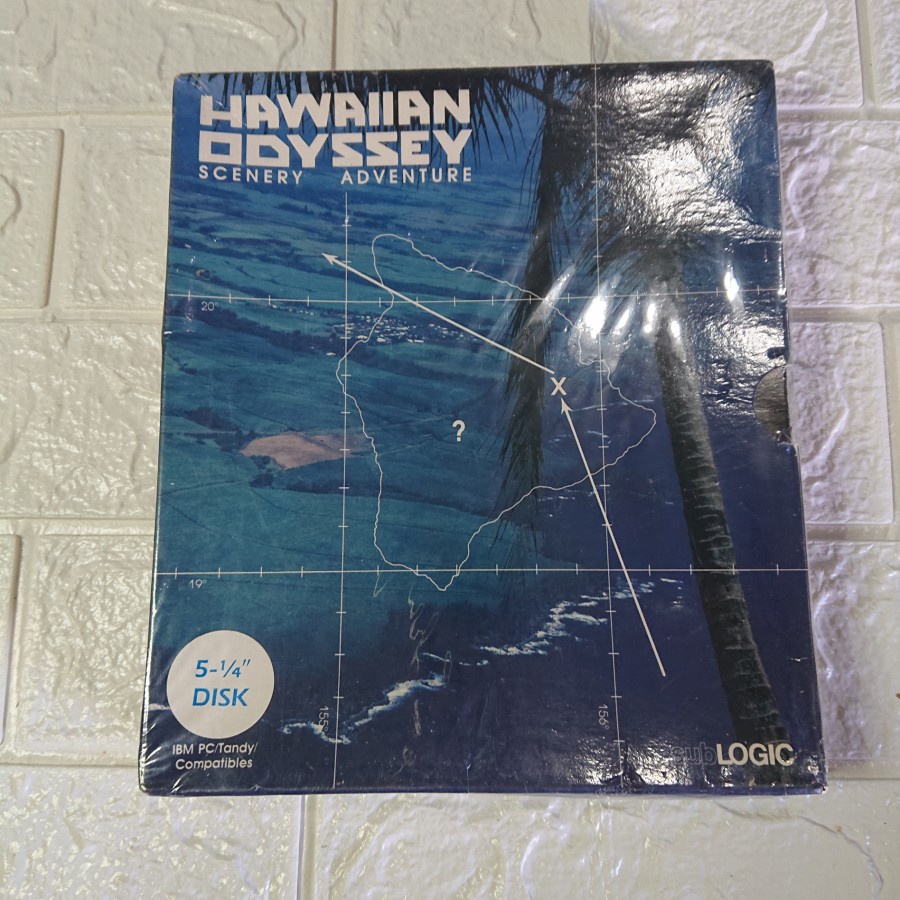 PC Vintage 1989 Game - Hawaiian Odyssey | IBM MS-DOS Big Box PC