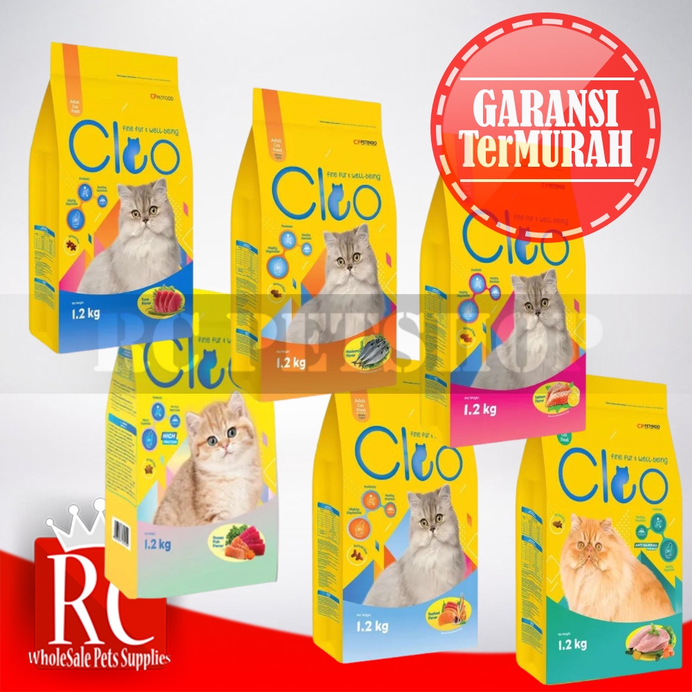 CLEO KITTEN OCEAN FISH PERSIAN SEAFOOD BEEF TUNA SALMON 1,2 1.2 KG ALL VARIANT