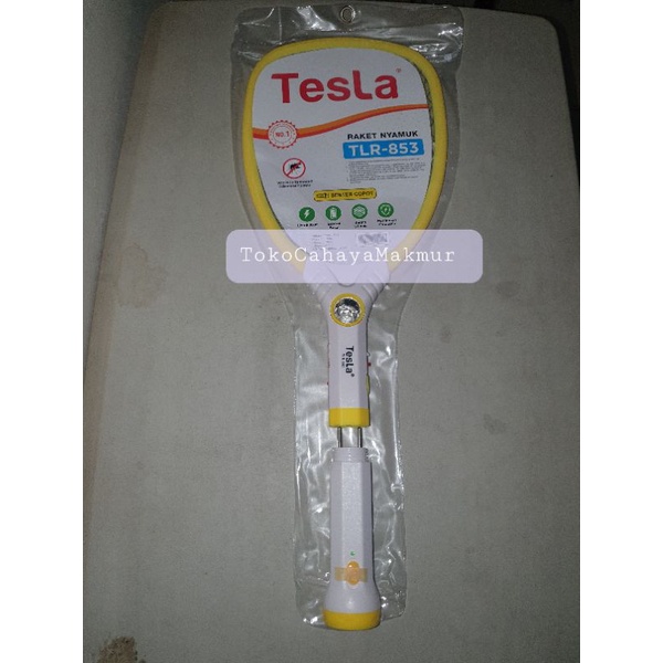 Raket Nyamuk 2 in 1 + Senter LED Multi Function Senter Copot TLR-853 Tesla