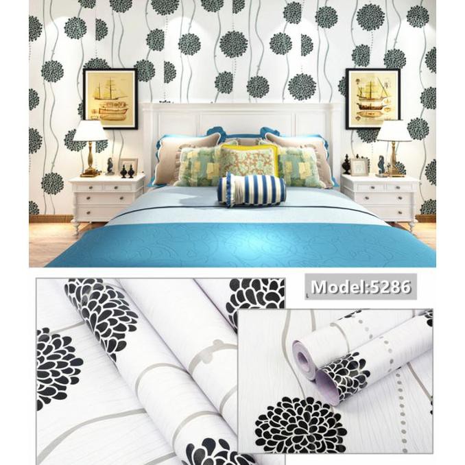 Jual Wallpaper Sticker Motif Garis Garis Gelombang Gelombang Hitam Shopee Indonesia