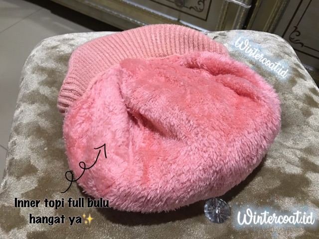 Topi Kupluk rajut wanita cewek musim dingin winter beanie hat women import