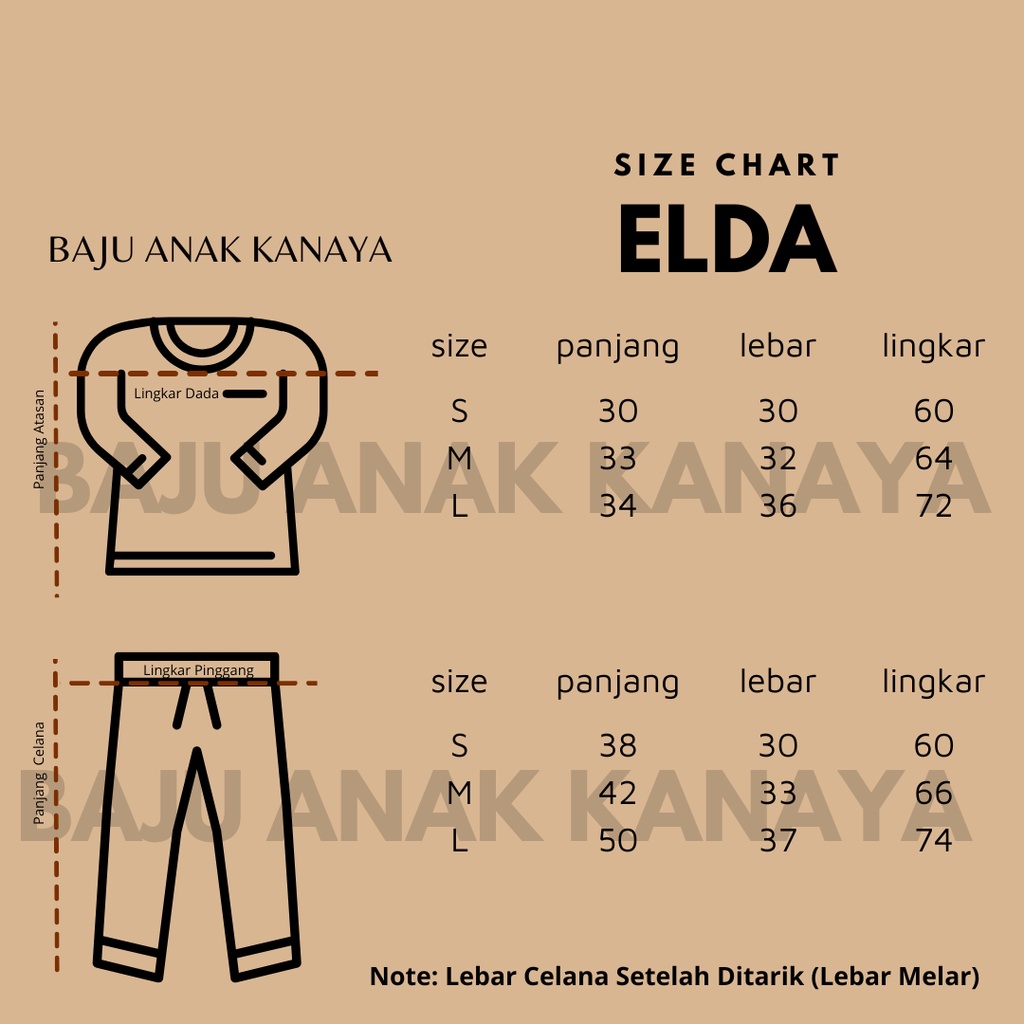 1-3TH SETELAN ANAK ELDA ONE SET ANAK PEREMPUAN SET ANAK PREMIUM