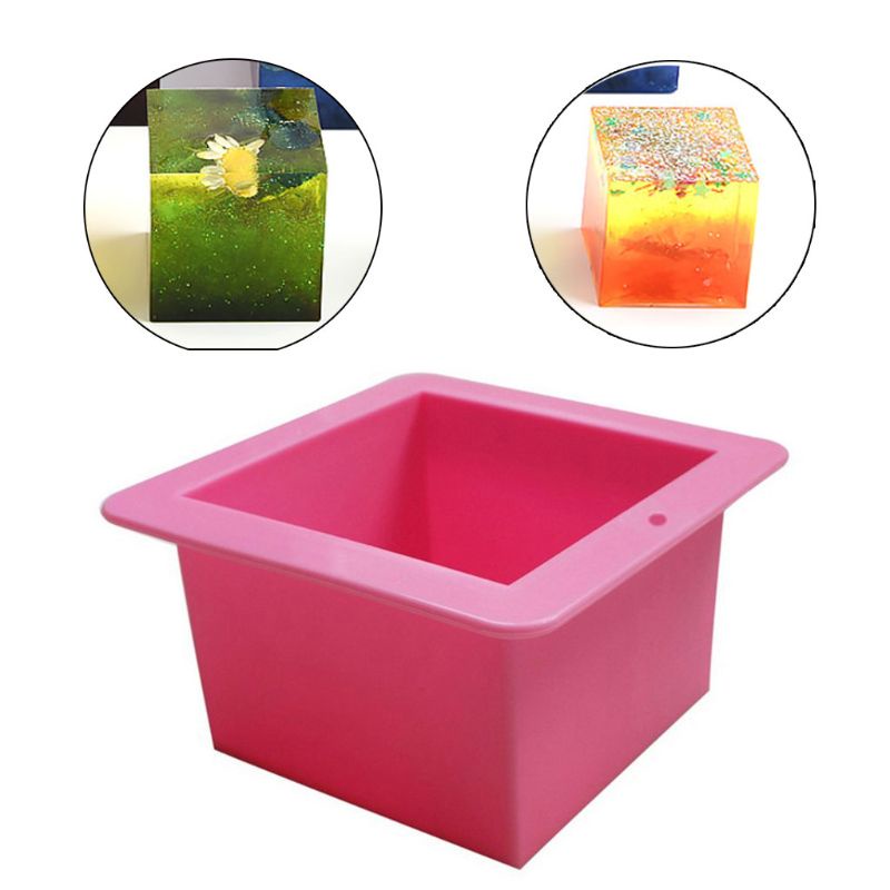 SIY  12cm/5&quot; Super Large Cube Square Silicone Mold Resin Casting Jewelry Making Tools