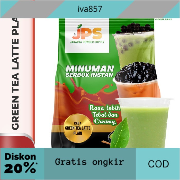

PROMO Bubuk Minuman Green Tea Plain Powder JPS Tanpa Gula GRATIS ONGKIR