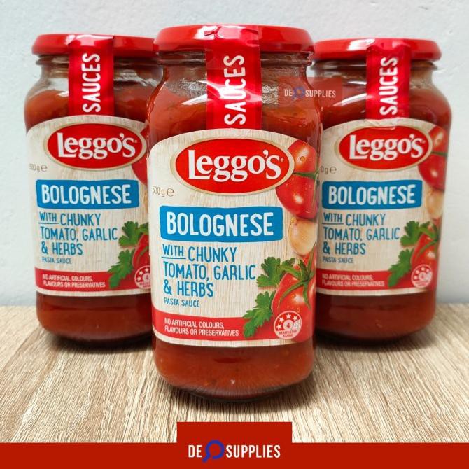 

Leggos Bolognese Pasta Sauce Chunky 500gr - Leggo's Saus Bolognaise