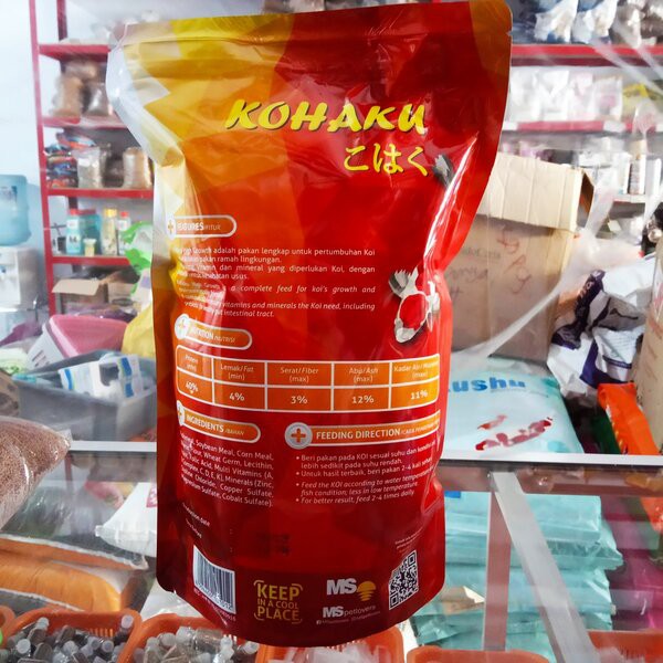 Kohaku High Growth 1 Kg Makanan Pakan Pelet Pellet Ikan Hias Koi M / L