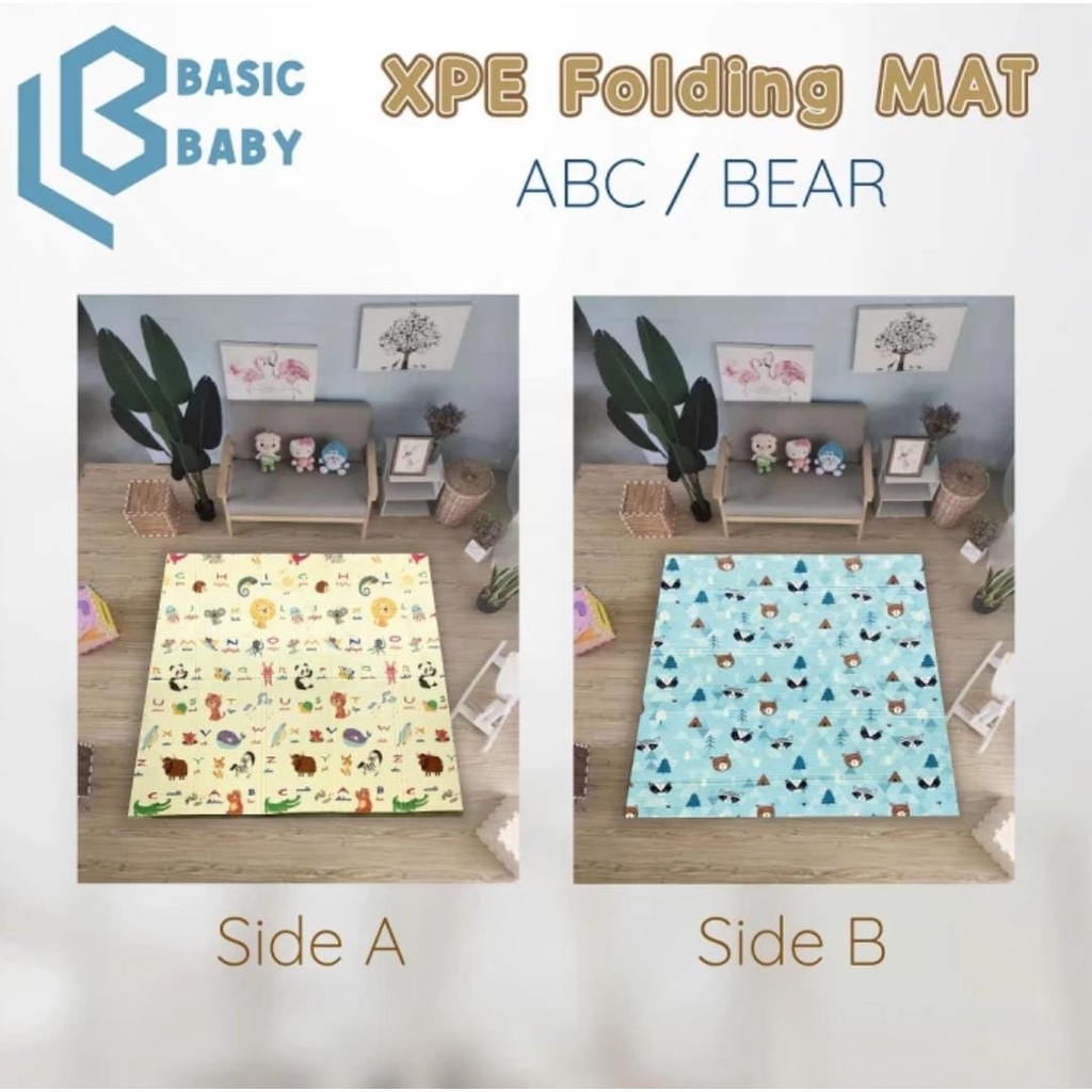 Basic Baby XPE Folding Mat - ABC/BEAR