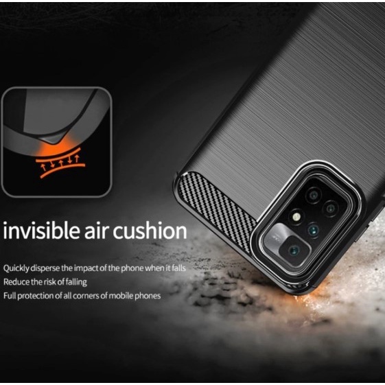 Casing Softcase Xiaomi Redmi 10 10A 10 Prime IPAKY Carbon Fiber Matte Softcase