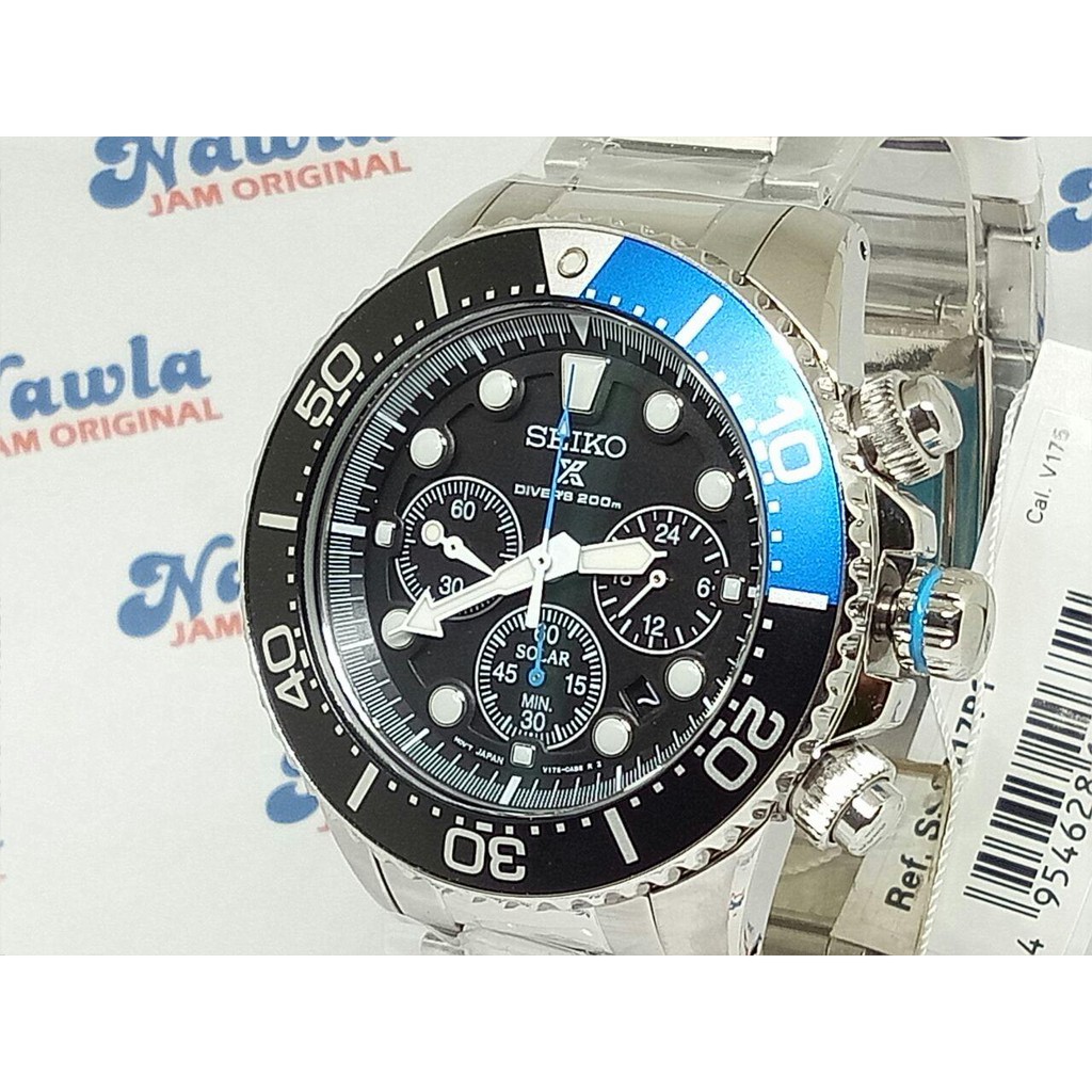 Seiko Solar SSC017P1 Chronograph Divers 200M | Jam Pria SSC017