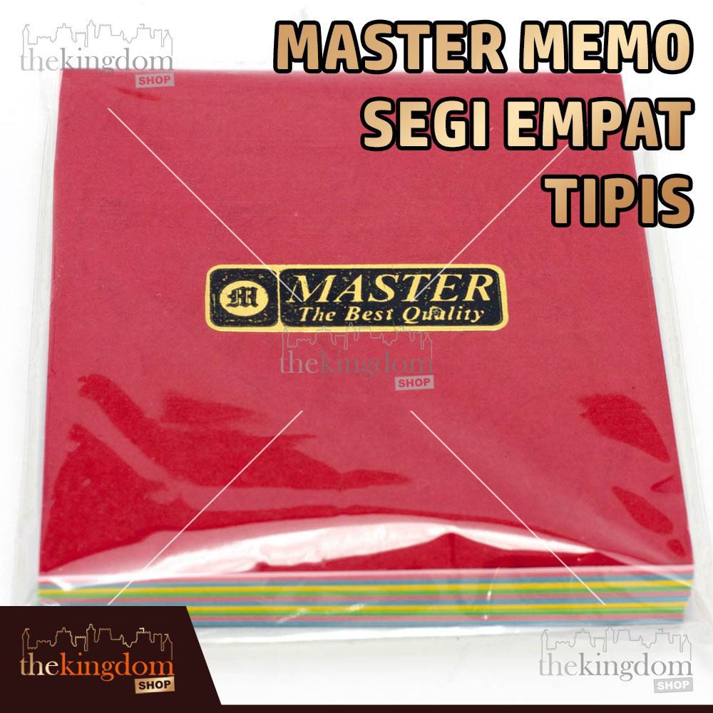 

Master Memo Segi Empat Tipis / Buku / Kertas / Notes