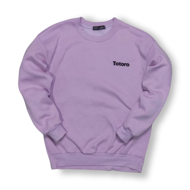 Black sugar | black sugar second | black sugar crewneck | totoro | black sugar ungu