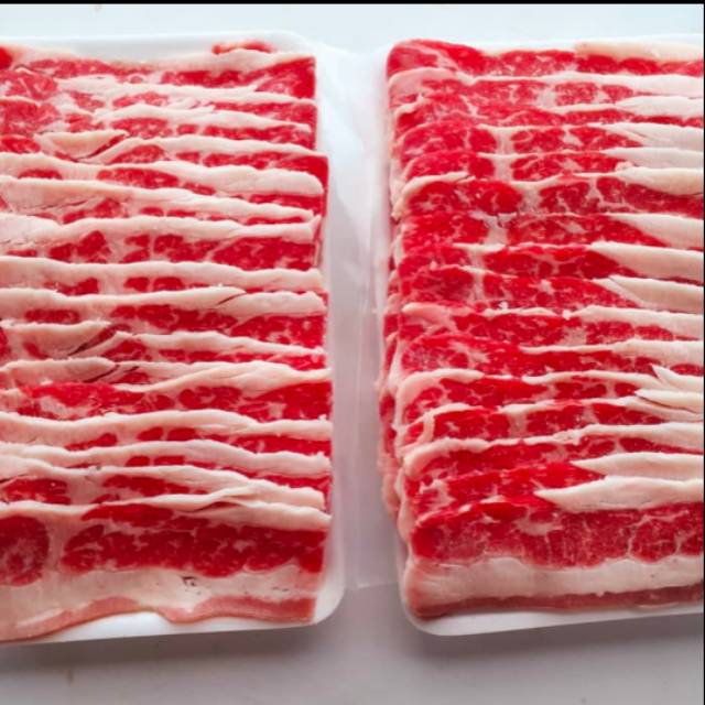 

USA Beef short plate - daging slice yoshinoya yakiniku shabu suki 1 kg