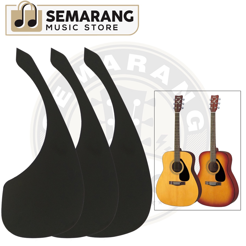 Pickguard Gitar Akustik Hitam Polos