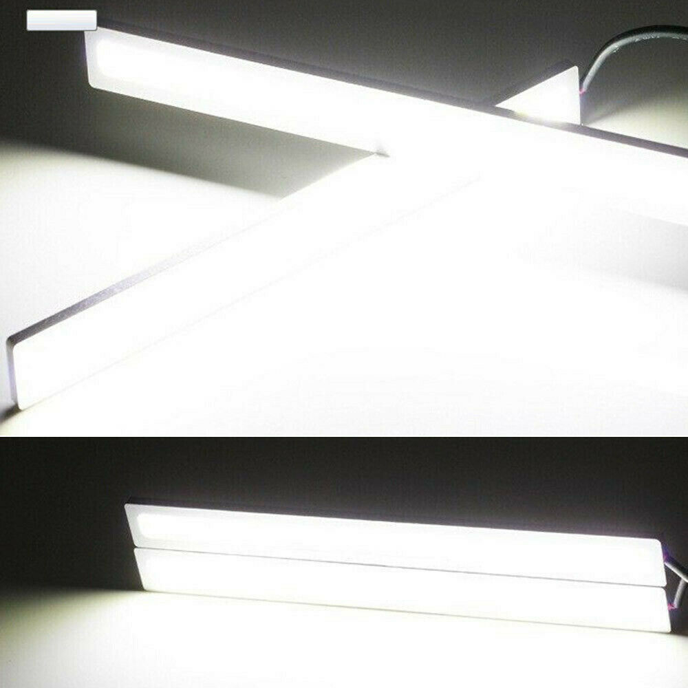【COD Tangding】6pcs LED Car Interior White Strip Lights Bar Lamp Waterproof Van Caravan Boat
