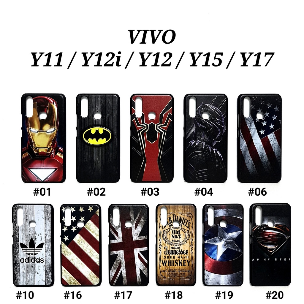 VIVO Y91C Y1S Y93 Y11 Y12 Y12i Y15 Y17 Y19 2019 Y30 Y30i Y50 Y53 2017 Y65 Y66 Y69 Y71 Y81 Y83 | MAN HARD CASE Marvel Super Hero