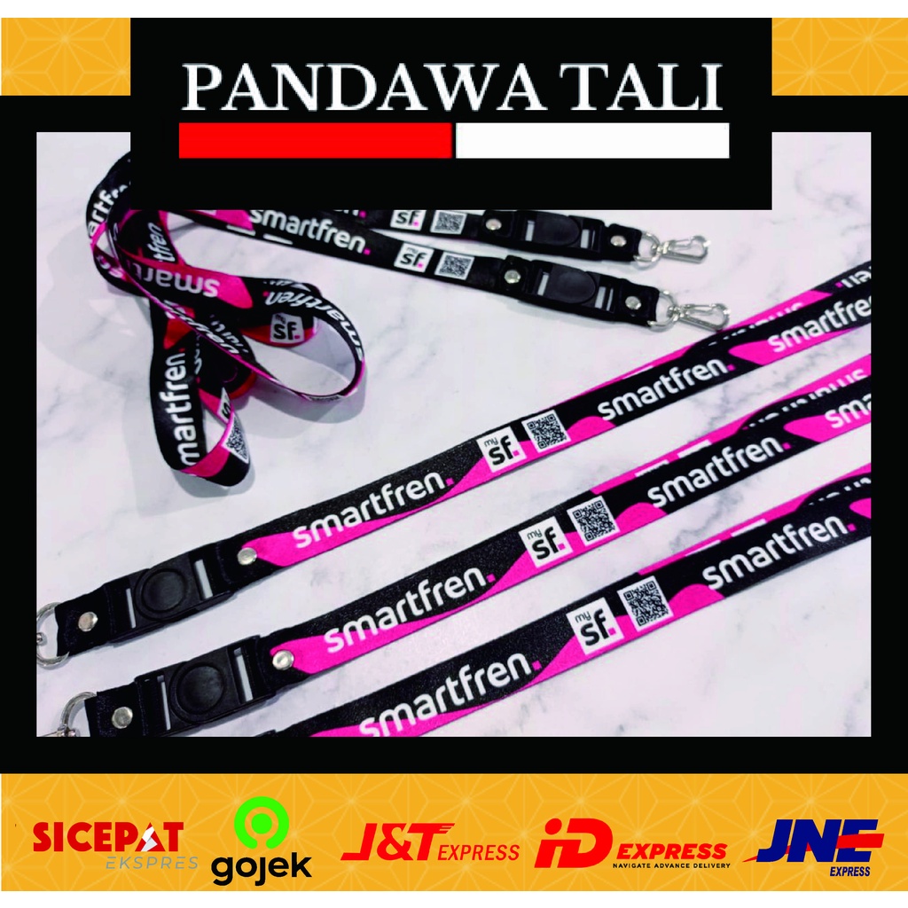 

Lanyard Smartfren / Lanyard Custom / Lanyard Printing Pandawa Tali Surabaya PTS