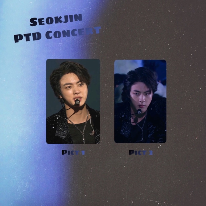 photocard pc lenticular holo seokjin BTS PTD Concert