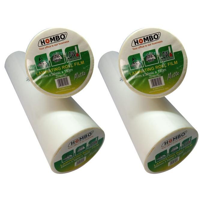 

[BISA COD] Hombo Plastik Laminating Roll Matte 330mm x 32mic x 150m
