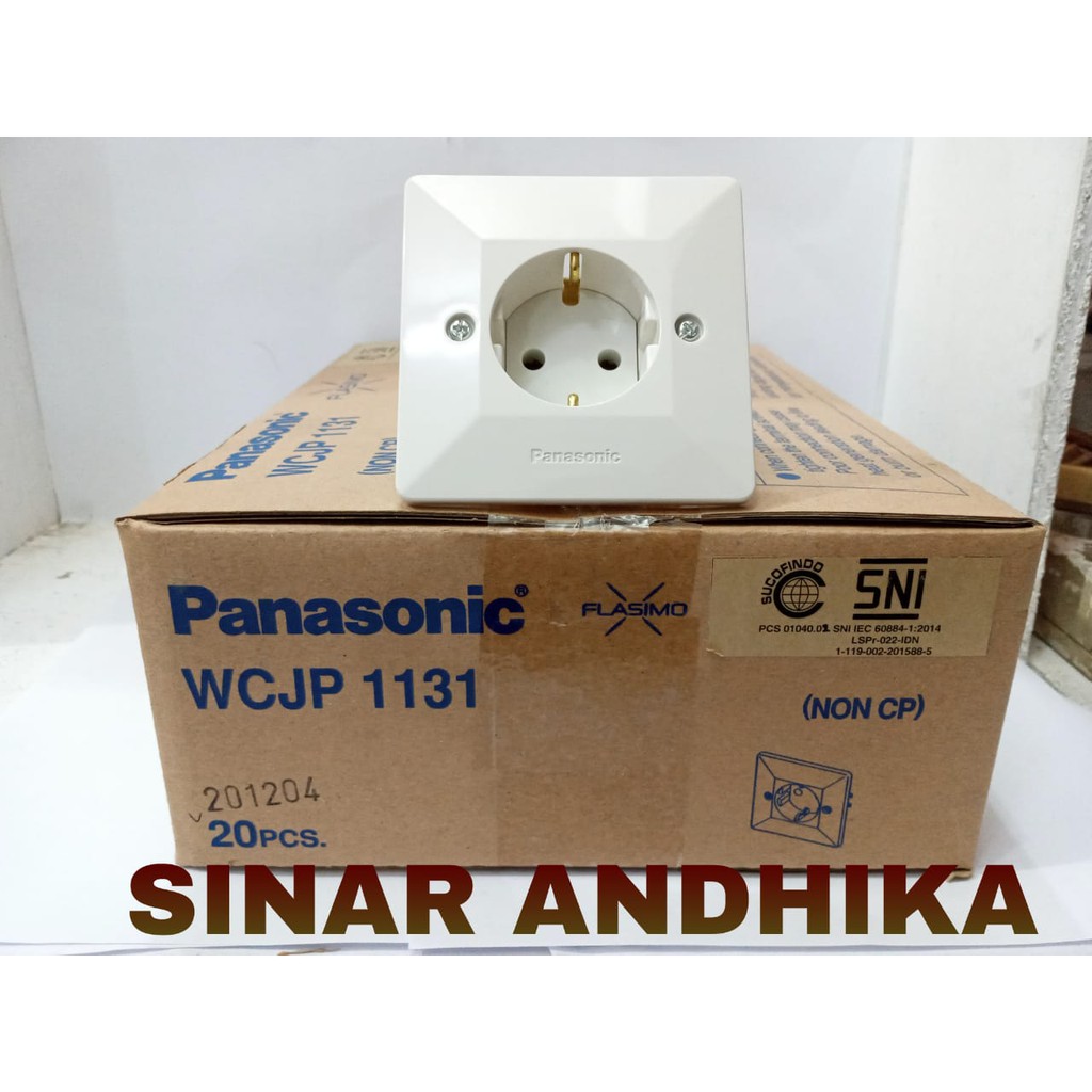 STOP KONTAK FLASIMO PUTIH PANASONIC WCJP 1131