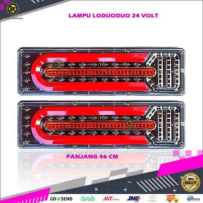 Lampu Variasi Stop Lamp Led Stoplamp Rem Belakang Running Variasi Mobil Truk Truck Canter 24 Volt