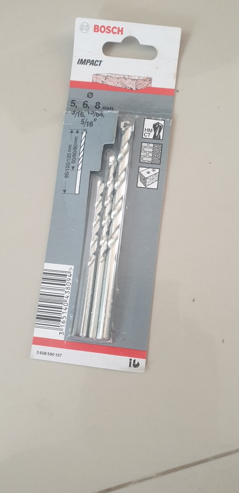 Mata Bor Set Tembok Beton Bosch 5pcs