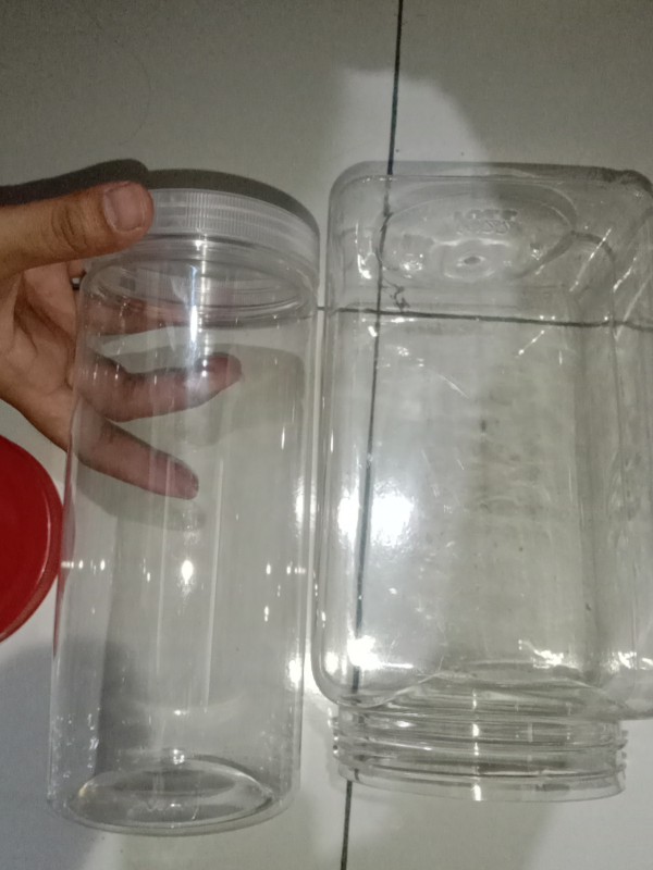 Toples Jar Cylinder 1300 Ml Tutup Bening