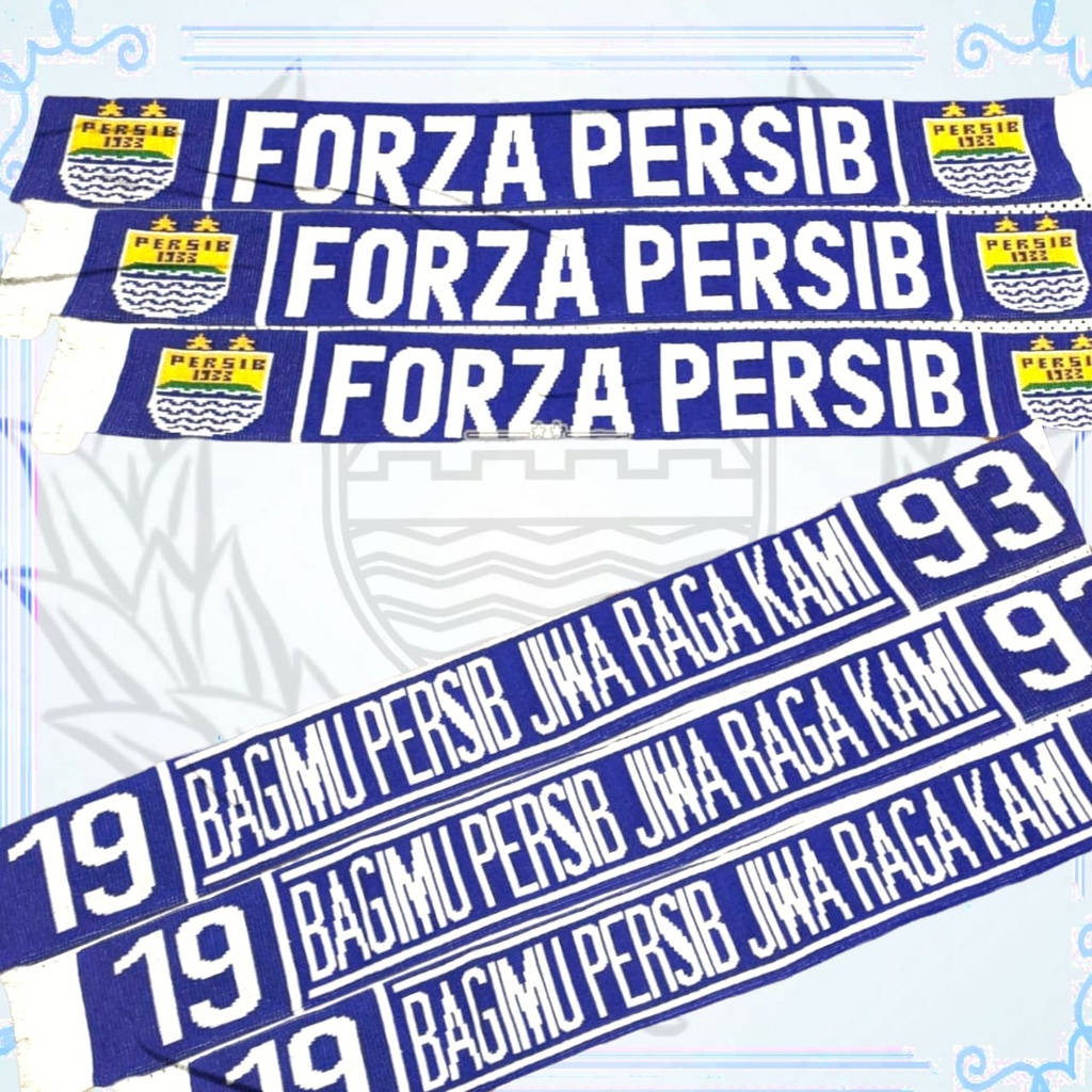 scraf persib terbaru besar syal viking ukuran 150x15cm