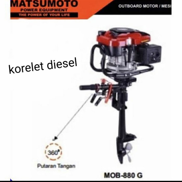 Dayung-Karet-Perahu- Mesin Tempel Perahu Boat Mob880G Matsumoto 7.5Hp -Perahu-Karet-Dayung.