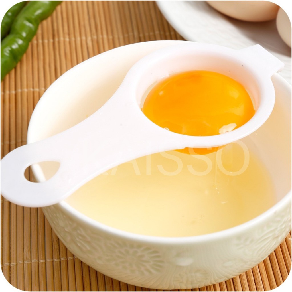 KAISSO - EGG SEPARATOR ALAT PEMISAH KUNING TELUR SENDOK PLASTIK PENYARING PUTIH TELUR